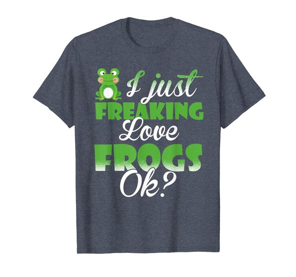 

i just freaking love frogs ok t-shirt, White;black
