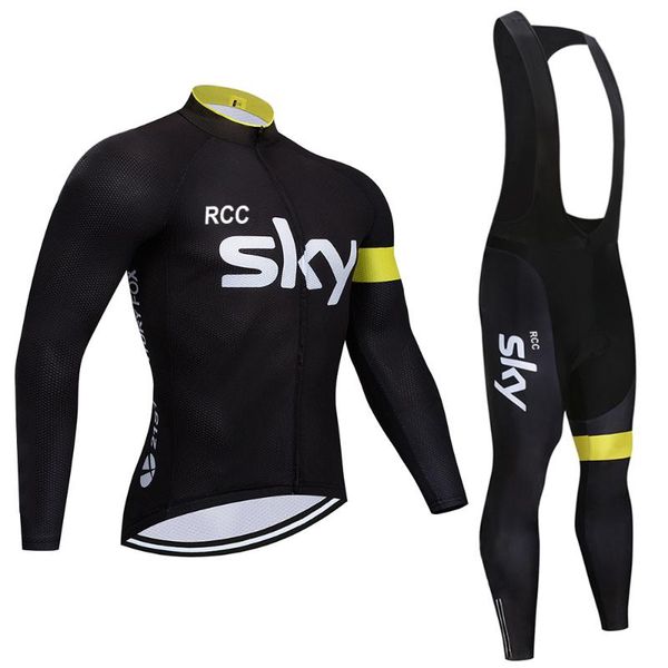 

racing sets rcc sky est cycling clothing set jersey long sleeve mens 2022 spring/autumn breathable team jerseys, Black;blue