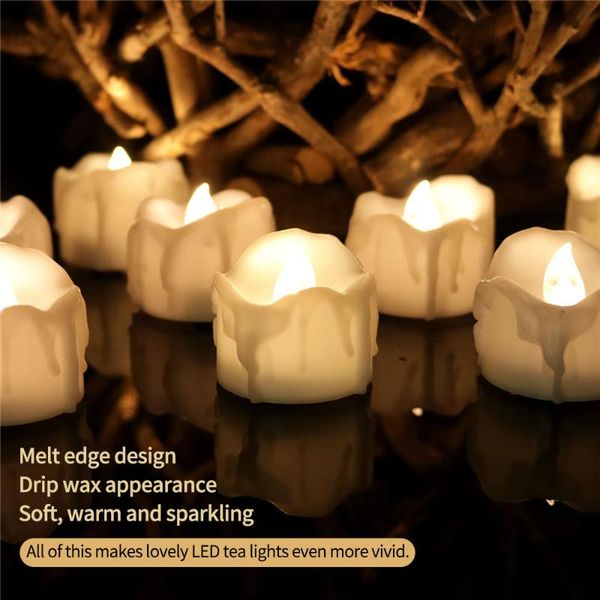 

candles flameless led tealight battery operated warm white pillar candle bluk for romantic decorations