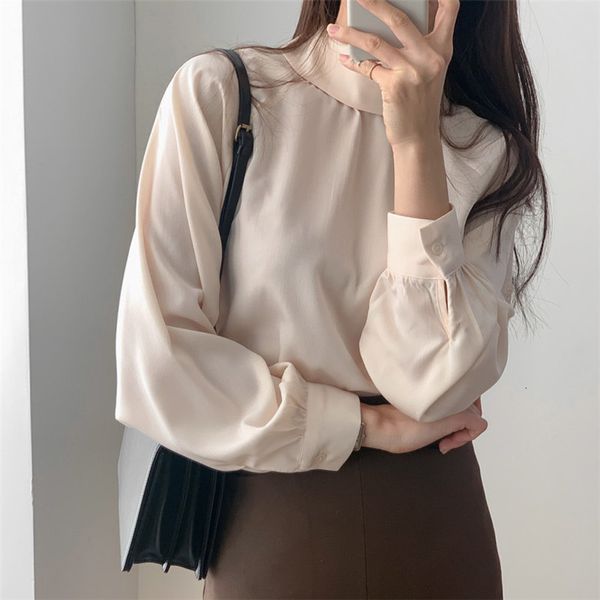 

women's tanks & camis hzirip elegant feminine elegance ol solid lady in office big size pullovers streetwear chic blouses loose rbq7, White