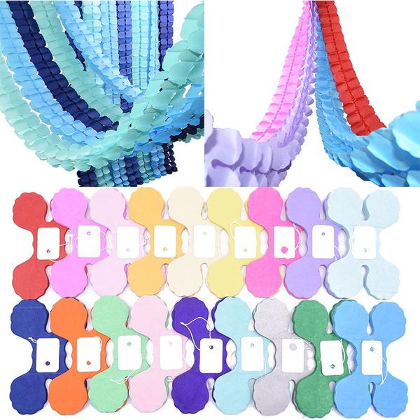 

3.6m 1pcs four leaf clover paper garlands banner pull flag baby shower craft supplies wedding party home decoration