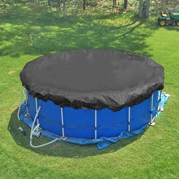 

shade 210d pool ground cover outdoor round leaf proof cloth dust for inflatable swimming pools foor fabric