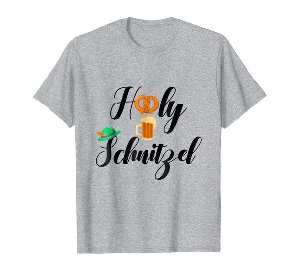 

octoberfest food pun shirt holy schnitzel tshirt women men, White;black