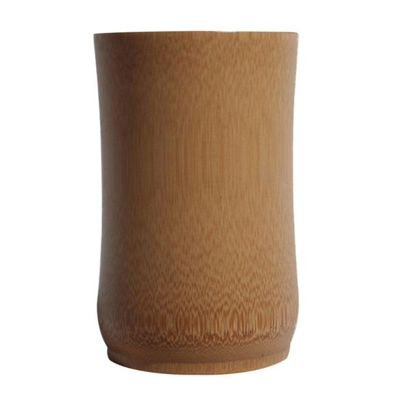 

cups & saucers 1pc bamboo water mug eco-friendly thick plain tube carbonized cup for home restaurant