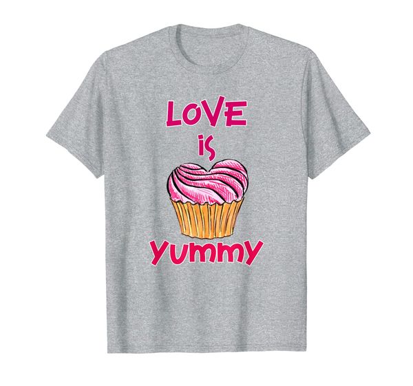 

cupcakes shirt love is yummy funny cupcake lovers gift t-shirt, White;black