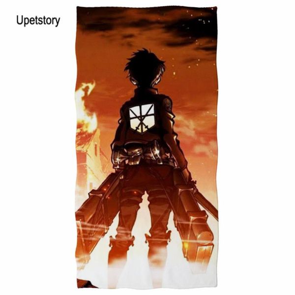 

towel upetstory attack on titan 1 pcs quicky-dry microfiber bath towels 75*150cm beach large sport camping accessories
