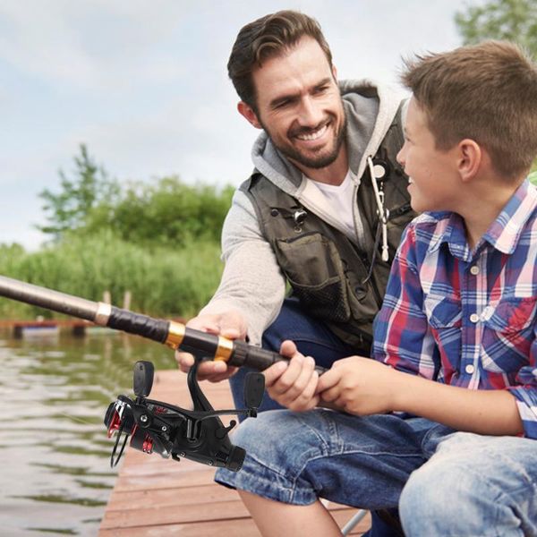 

handshake carp bait wheel professional spool spinning fishing reel tackles metal for outdoor portable accessory baitcasting reels