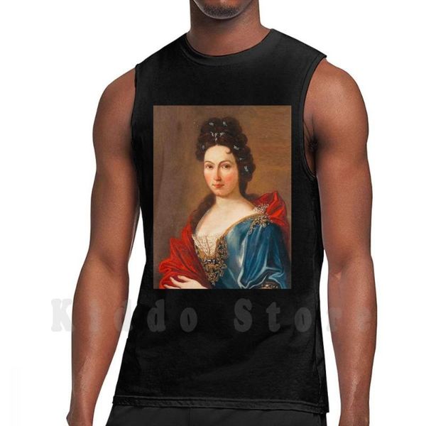 

men' tank portrait de madame Ã©tienne legrand la griolais , nÃ©e yvonne haicault-portrait of a beautiful woman cotton men diy, White;black