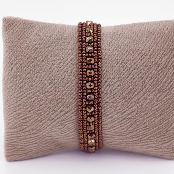 

beaded, strands fratelli multicolored glass seed bead woven handmade adjustable bracelet string dots eyes fashion summer jewelry gift, Black