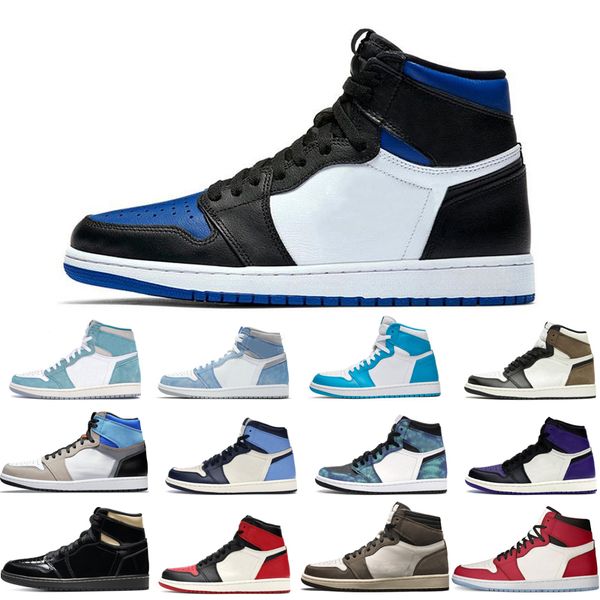 

1s 1 new arrive basketball shoes man woman prototype hyper royal unc dark mocha crimson tint pink glaze chicago cactus jack black gold size