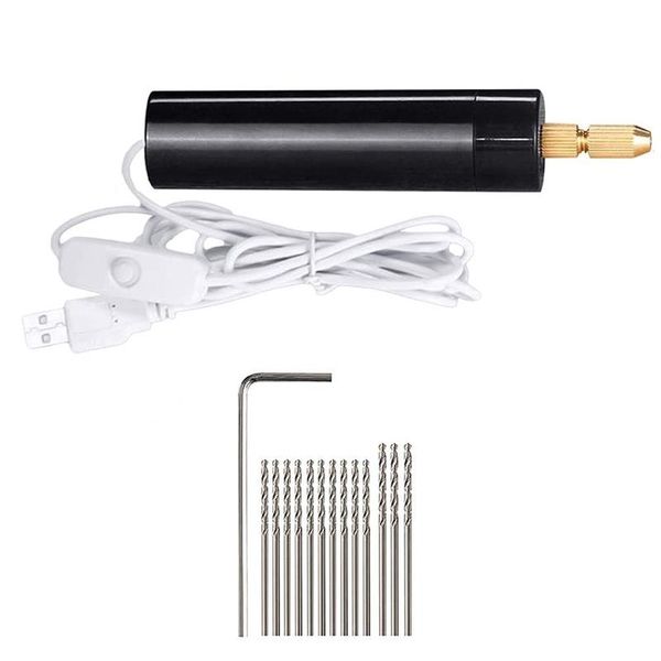 

professiona electric drills 0.7-1.2mm micro-electric hand drill set for resin,electric mini jewelry making electrical pin vise kit