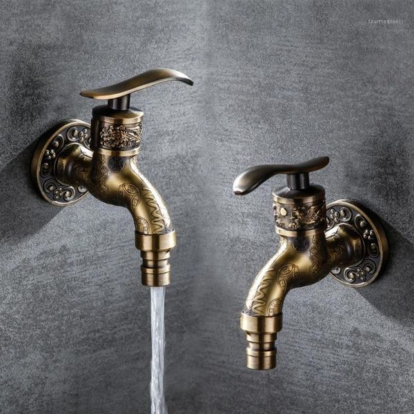 

antique faucet zinc alloy laundry wall mount washing machine kitchen outdoor garden nozzle for bathroom1
