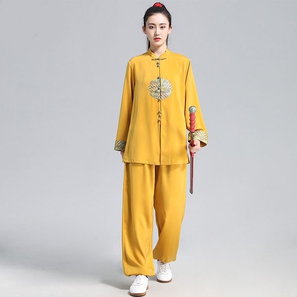 

tai chi clothing wushu kung fu uniforms martial arts wing chun suit casual traditional chinese costumes 12464, Red