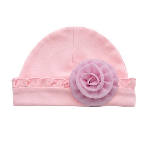 

caps & hats baby for girls born infant toddler flower hat cotton soft pink cap spring autumn sun, Yellow