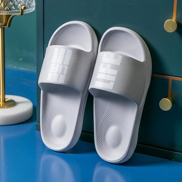 

eva slides bath slippers men outdoor summer shoes women indoor home slipeprs non slip for couple lover, Black