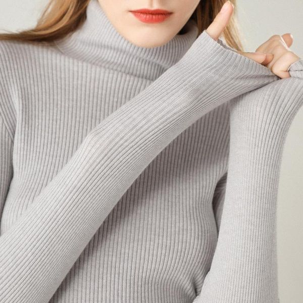 

women's sweaters sweater women pull femme pullover turtleneck jumper winter warm clothes 2021 fashion long-sleeved slim casaco feminino, White;black