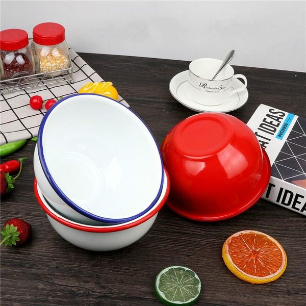 

enamel soup bowl, rice noodle bucket multi-purpose bowl bowls