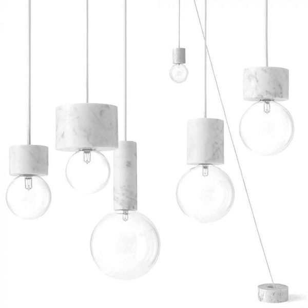 

pendant lamps product light luxury modern nordic single head stone chandelier restaurant water bar living room glass lamp