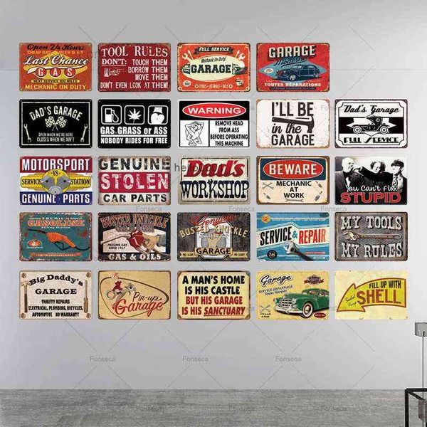 

plaque retro tin sign metal vintage wall art decor garage man cave decorationa