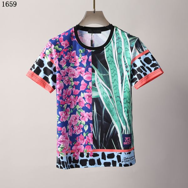 

2021ss spring and summer new high grade cotton printing short sleeve round neck panel t-shirt size: m--xl-xxl-xxxl color: black white women, White;black