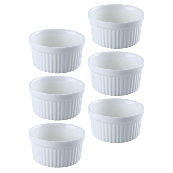 

bowls 6pcs ceramic snack dessert pudding baking soufflÃ©