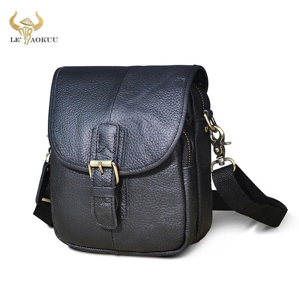 

natural leather men design casual multi-function messenger crossbody bag fashion fanny waist pack belt phone pouch male 1168 bags