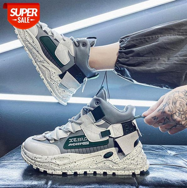 

ins old shoes men's sports thick-soled blue casual #jp00