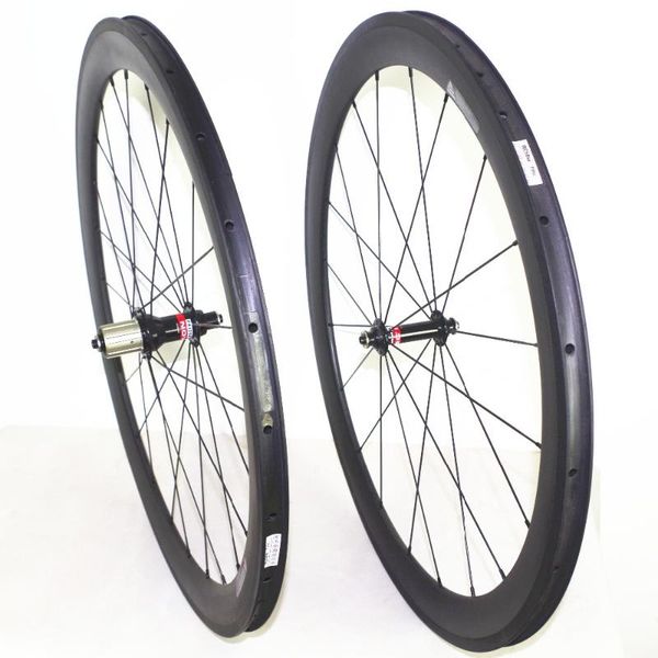 

bike wheels custom logo 650c u shape 23mm wide 50mm carbon road wheelset clincher bicycle
