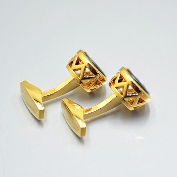 

luxury cuff links men's classic style with jewelry logo 4 colors shirt cufflinks l-m05, Silver