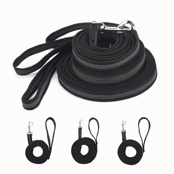 

dog collars & leashes anti-skid rubber and nylon medium large leash hand-held design big chain training supplies pet traction rope
