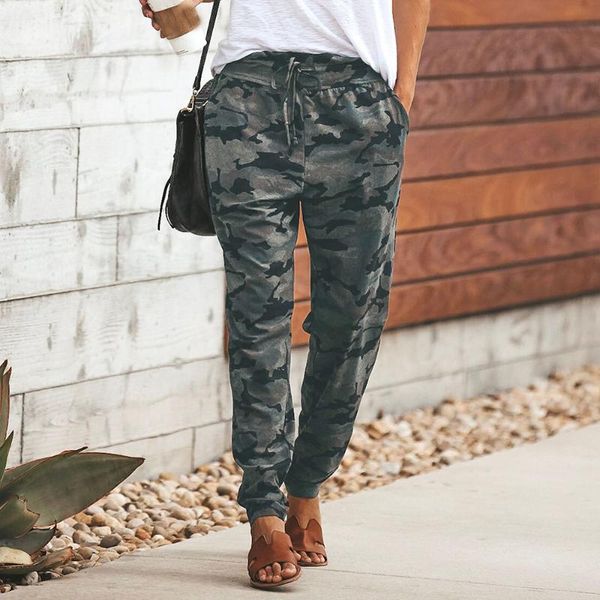 

camouflage print casual pants women fashion sports slim fit jogger trousers streetwear pantalones mujer #r20 women's & capris, Black;white