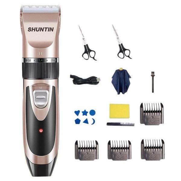 

professional hair clippers adjustable electric cordless low noise mens barber salon trimmer haircut machine
