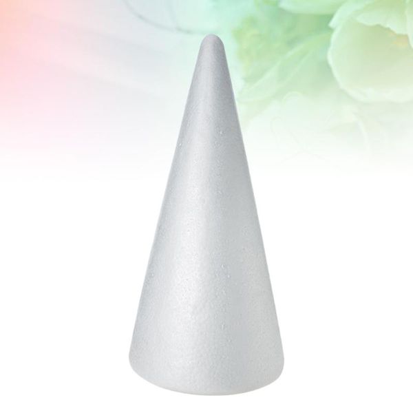 

party decoration 2pcs kids diy craft cone accessories christmas white (38x13.5cm)