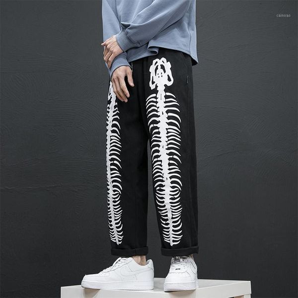 

men's pants 2022 men black hip hop streetwear harajuku wide leg trousers