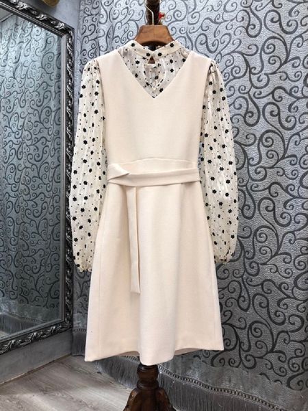 

skirt 2 piece set autumn winter fashion outfits women color block flowers blouse+beading button long vest sets, White