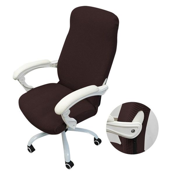 

chair covers office cover solid computer spandex stretch armchair seat case removable and washable