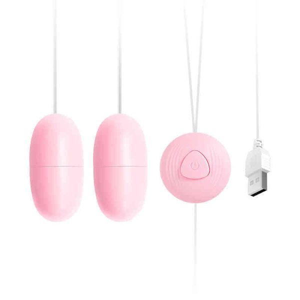 NXY Ovos Mini Ovo Vibrador Dual USB Feminino Sexo Brinquedo Sem Fio Controle Remoto 1224