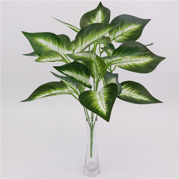 

artificial real touch rich leaves plant simulation green radish flower shop wall accessories decorative flowers & wreaths