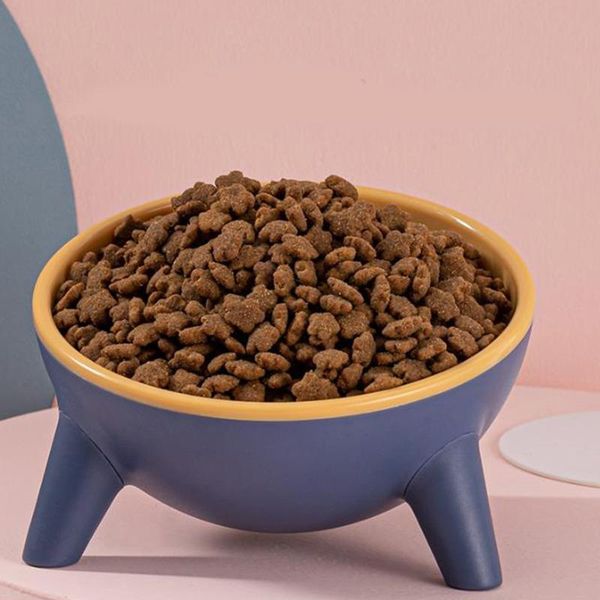 

dog bowls & feeders 1pcs pet bowl cat raised neck protect cervical vertebra anti overturning tool accessories supplies edible