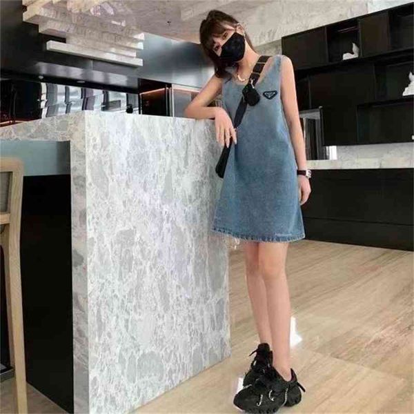 

pl home 2021 summer new denim mini strap skirt, Black;gray