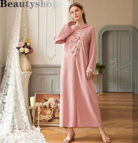 

casual dresses hooded abaya dubai hijab muslim dress american islam clothing abayas for women robe musulman de mode caftan marocain kaftan, Black;gray