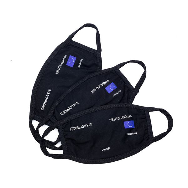 

cotton black printing pure ins net red personality korean dustproof breathable anti haze washable mask