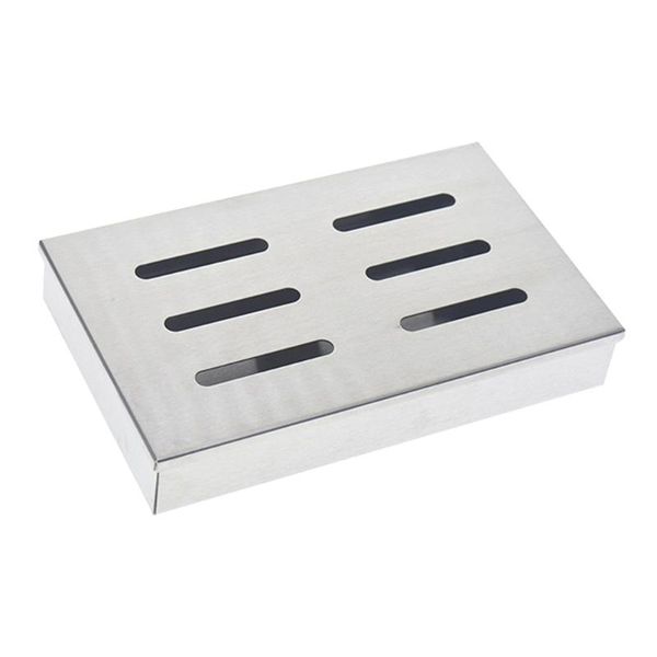 

tools & accessories stainless steel barbecue smoker box bbq wooden chip