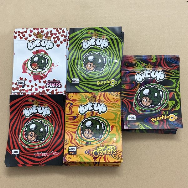 

packaging bag 600mg oneup bags gummy candy sour one up resealable edibles herb flower zipper dry retail package north america