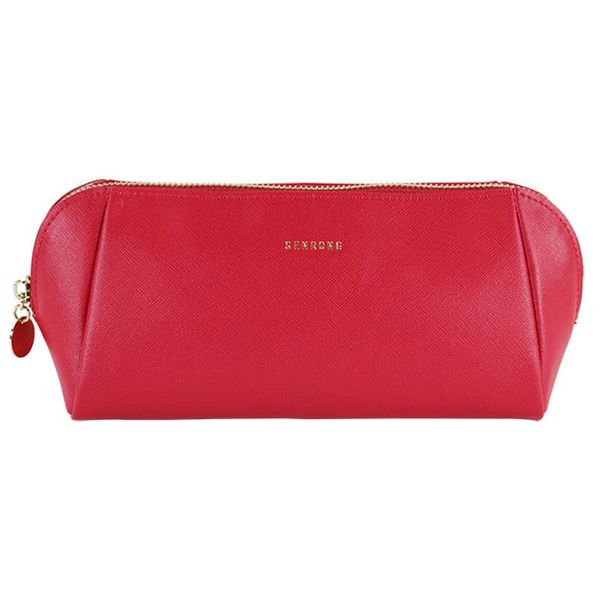 

korean high-grade leather clutch bag pu cosmetic debris storage shell bags & cases