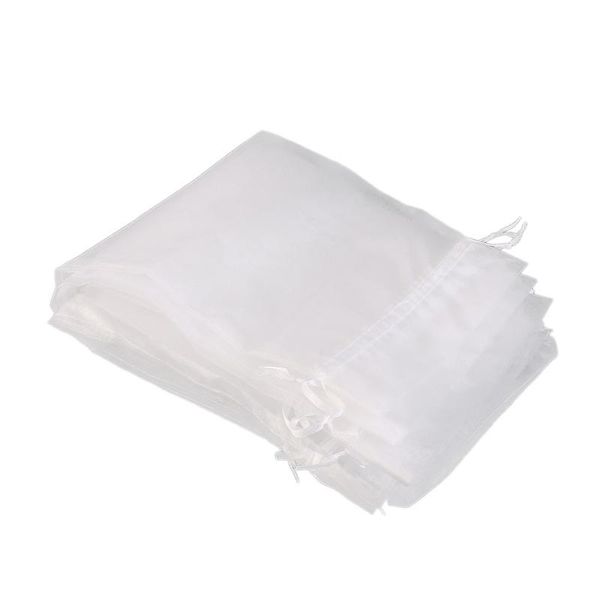 

gift wrap 10pcs sheer organza bottle cover bags (white)