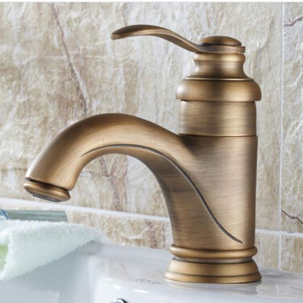 

bathroom sink faucets fashion bronze finished single handle cold and basin faucet tap deck mounted mixer