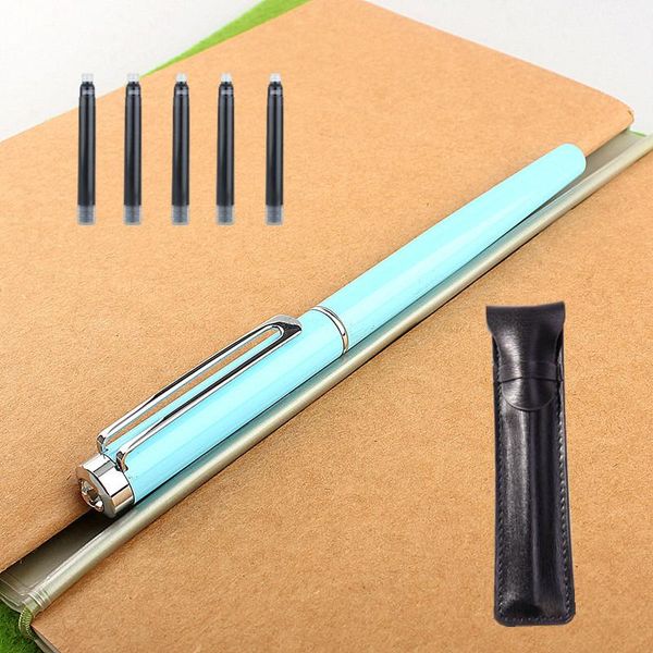 

fountain pens ink converter hooded diamond nib 0.38mm nice pen for student school office supplies stationery