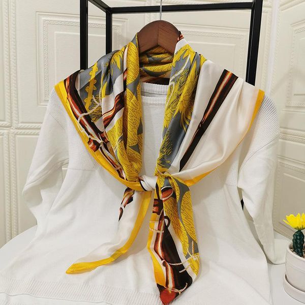 

scarves silk scarf women shawls wraps 90x90cmsmall hair neck hijabs foulard female lady bufanda seda mujer echarpe ete soie, Blue;gray