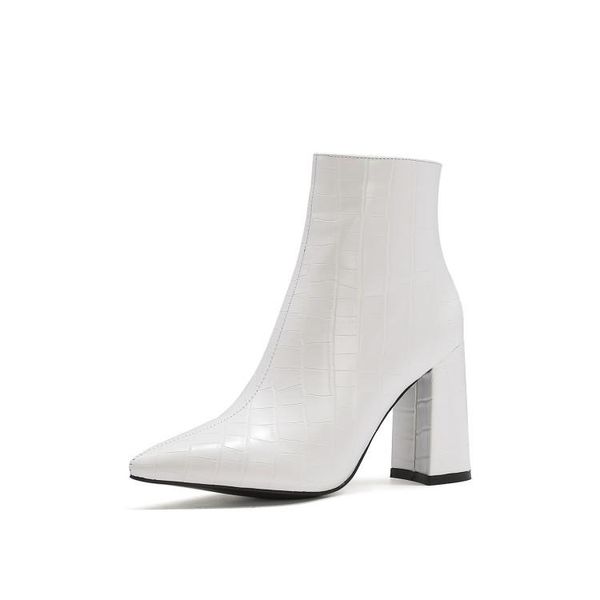 

boots big size pointed women shoes ankle for ladies woman winter, Black
